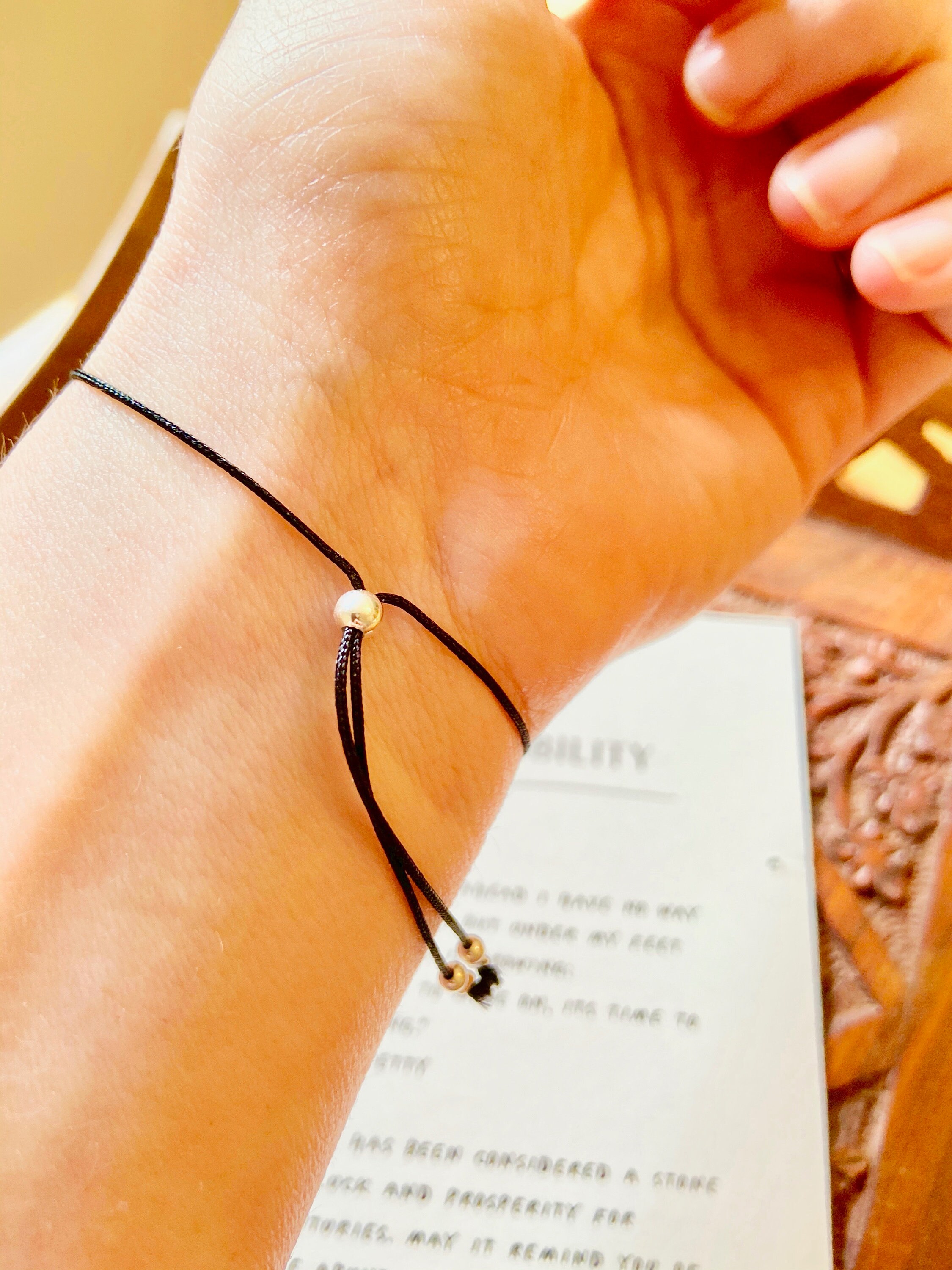 Sterling Silver Friendship Bracelet with Custom Braided Cord