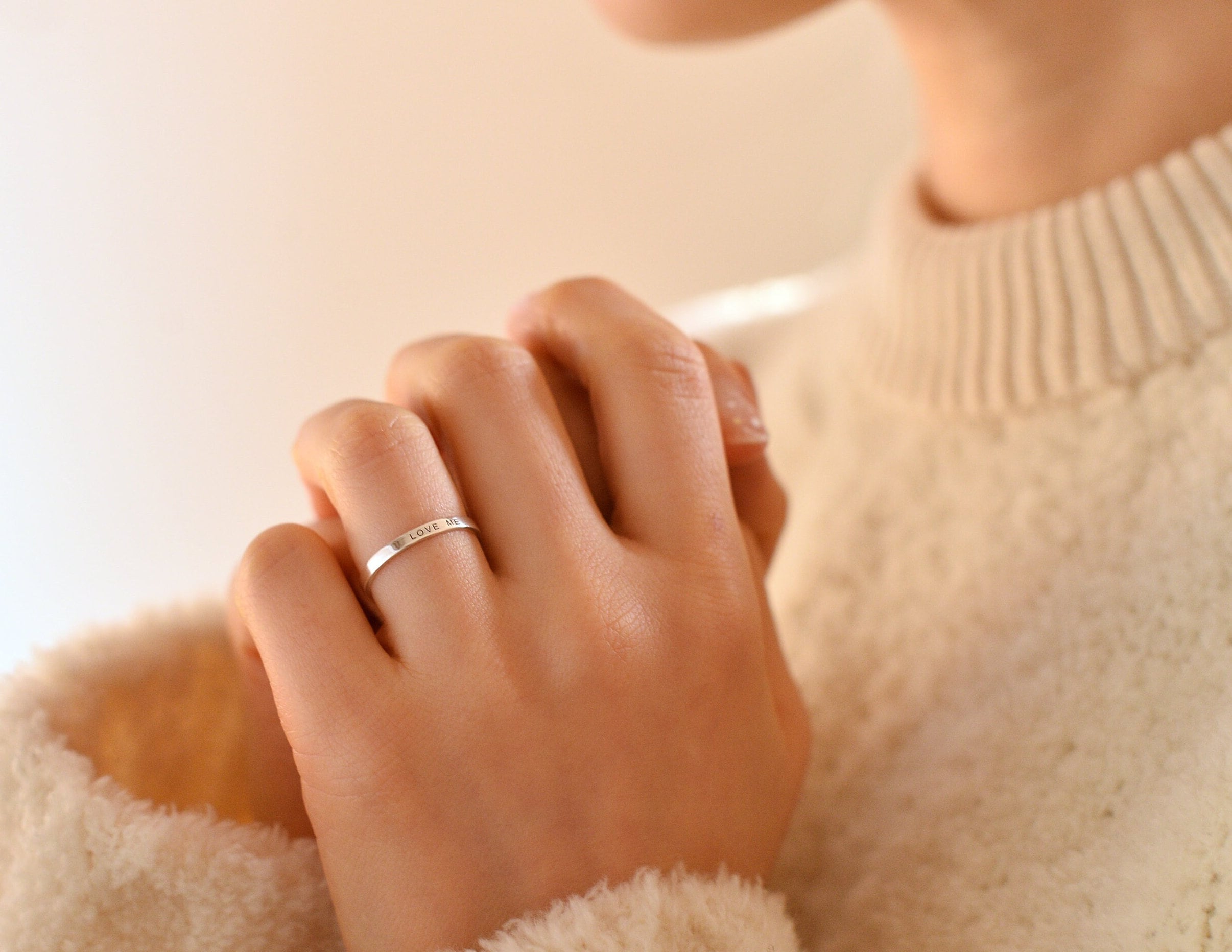 Personalized Sterling Silver Name Ring