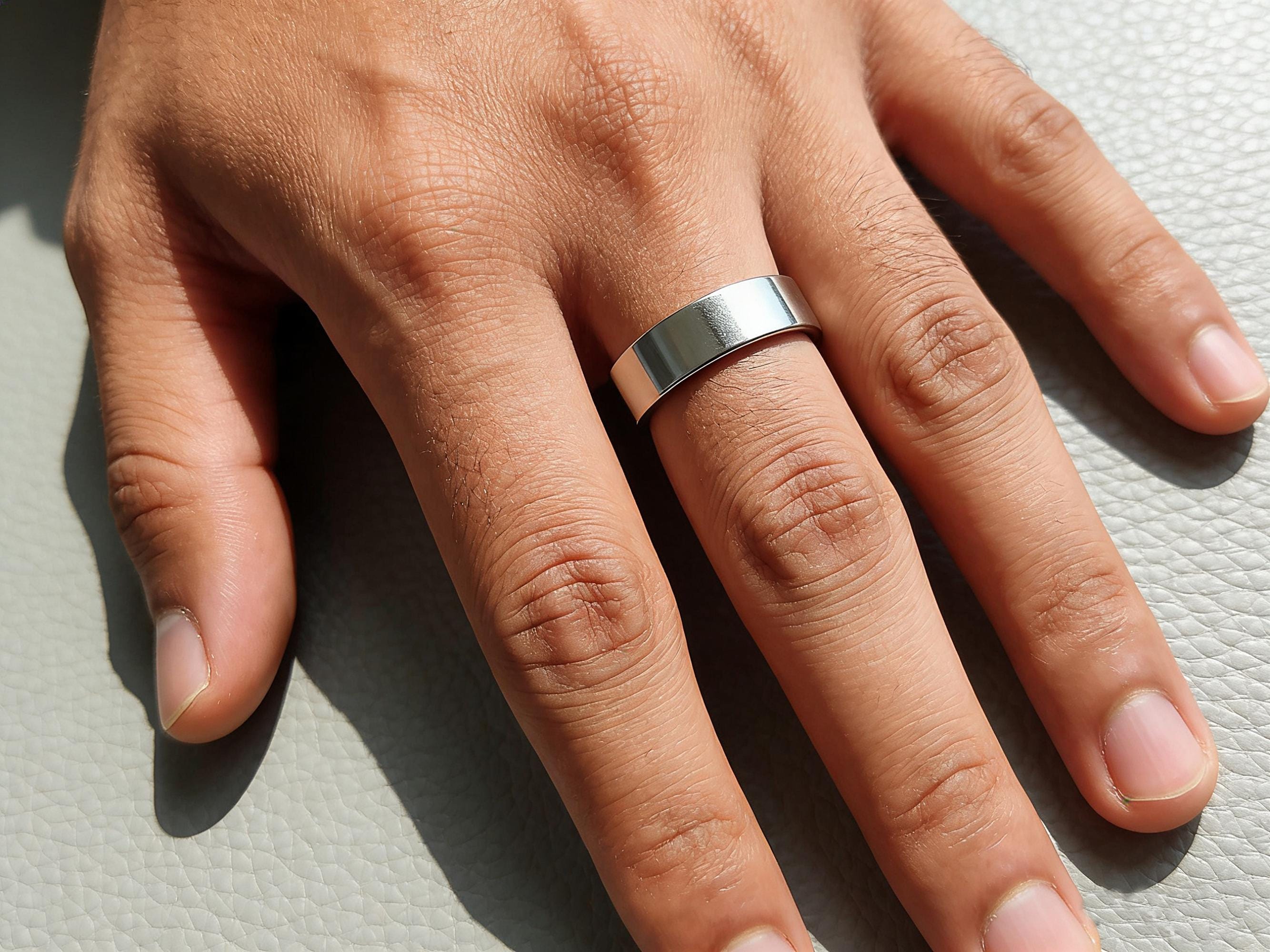 6mm Stainless Steel Band Ring for Men and Women