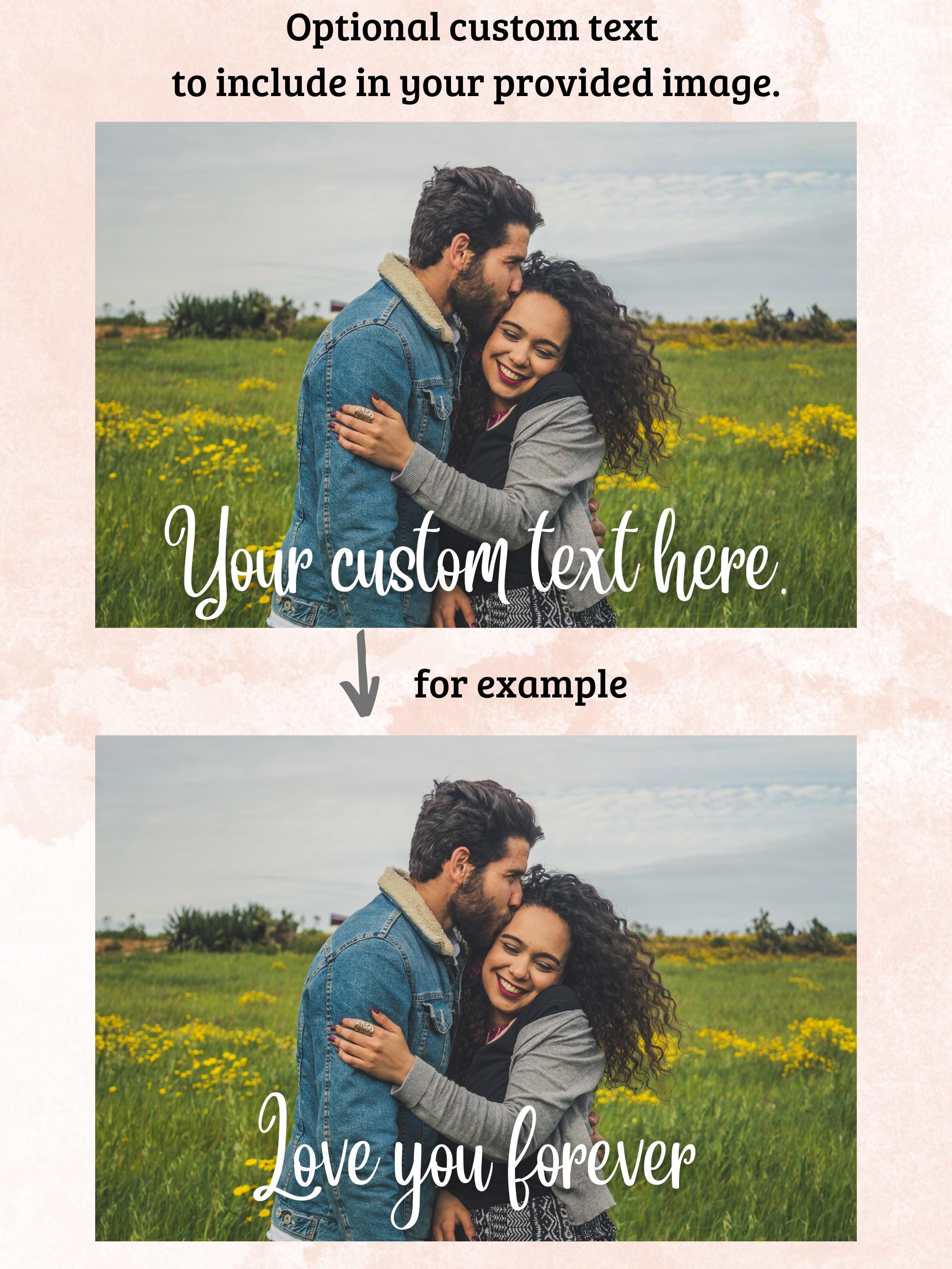 Personalized Photo Projection Bracelet Set of 2 for Couples