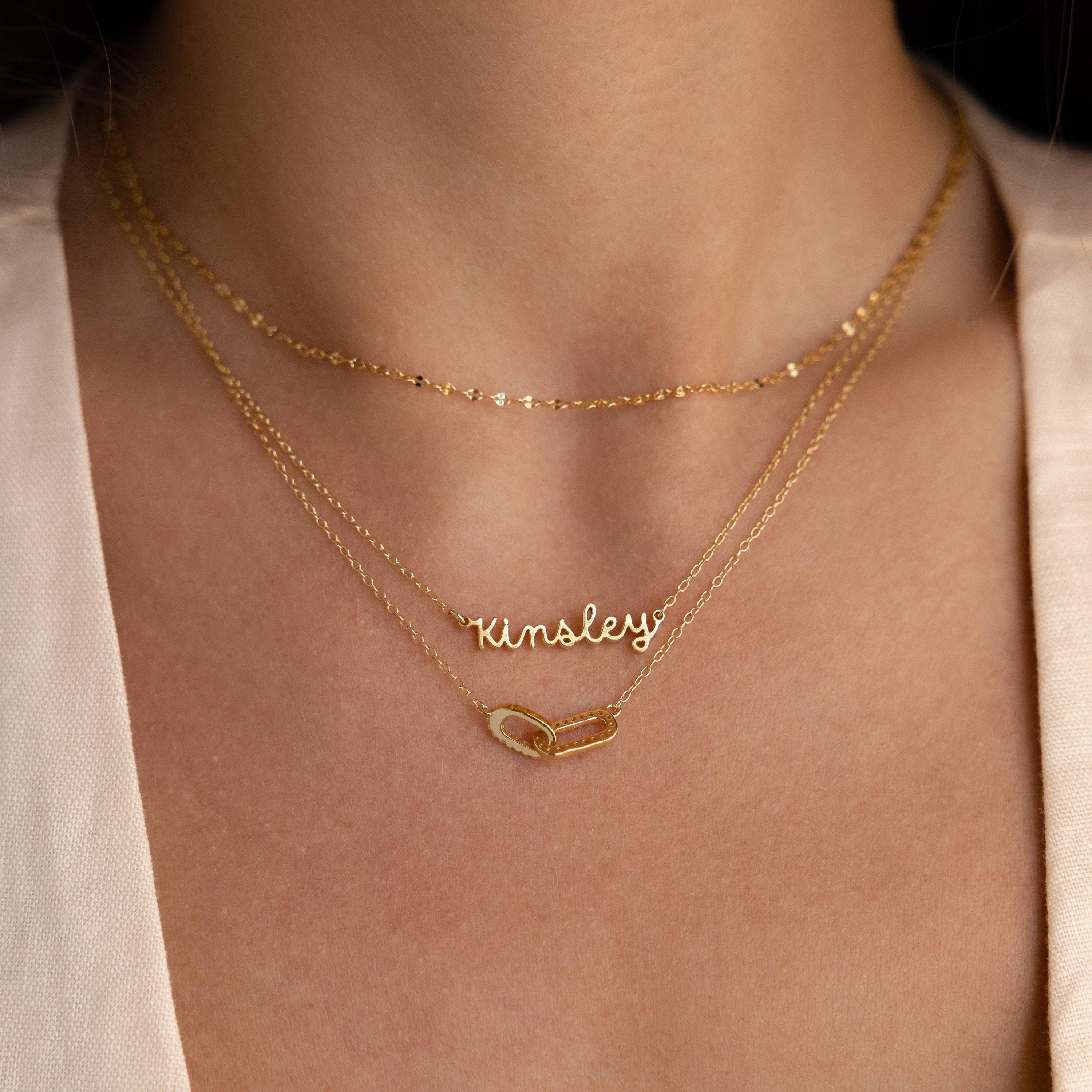 Dainty Personalized Name Necklace in Sterling Silver