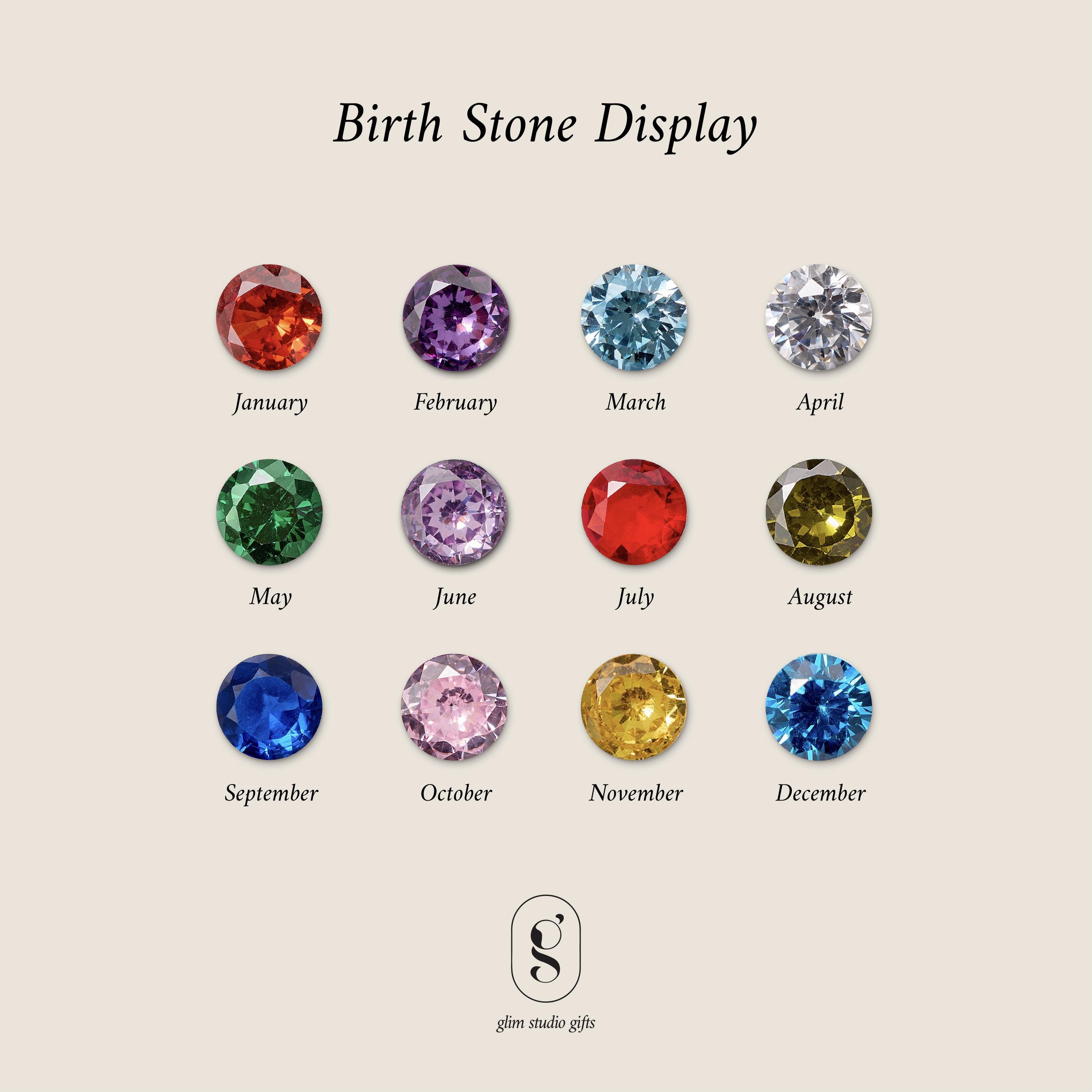 Birthstone Signet Ring With Star Setting for Men