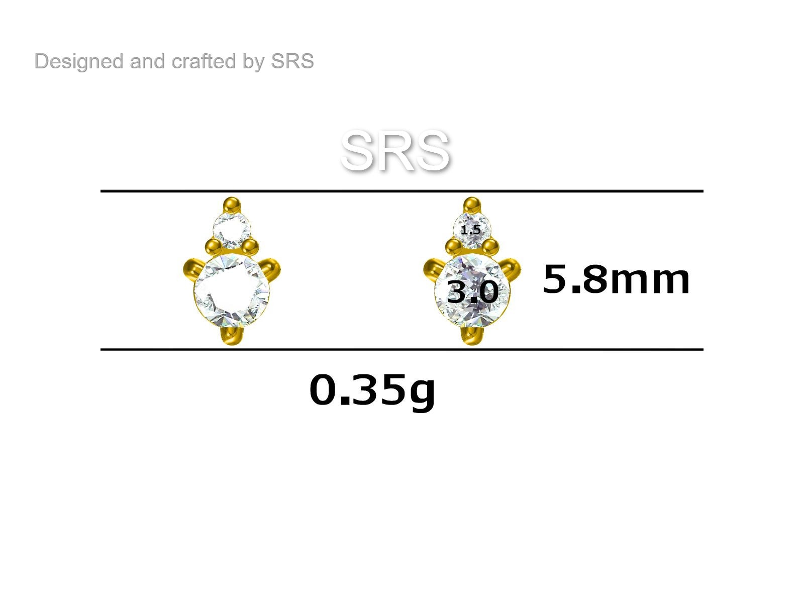 Sterling Silver Tiny Birthstone Stud Earrings with 3mm Cubic Zirconia