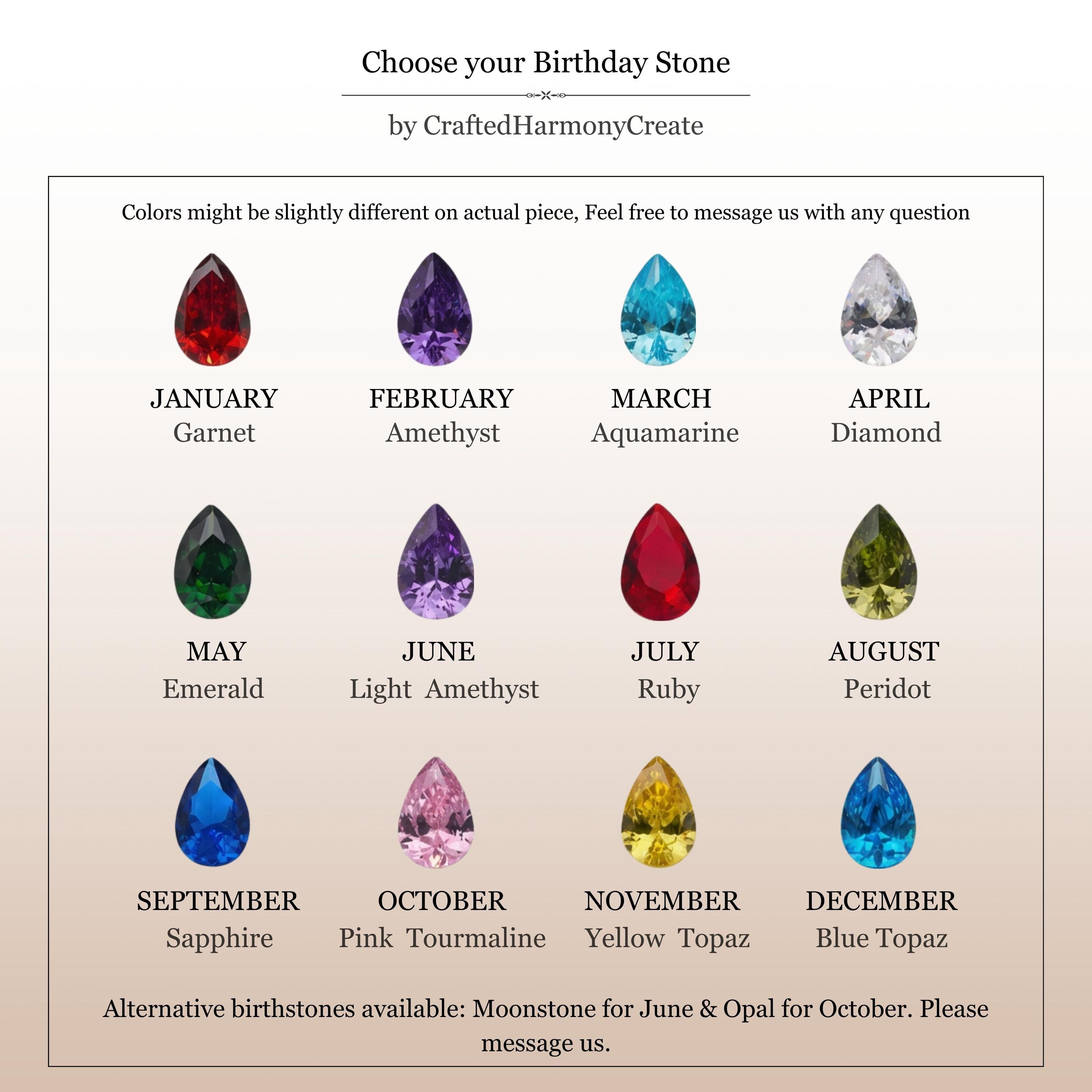 Personalized 3D Heart Birthstone Ring