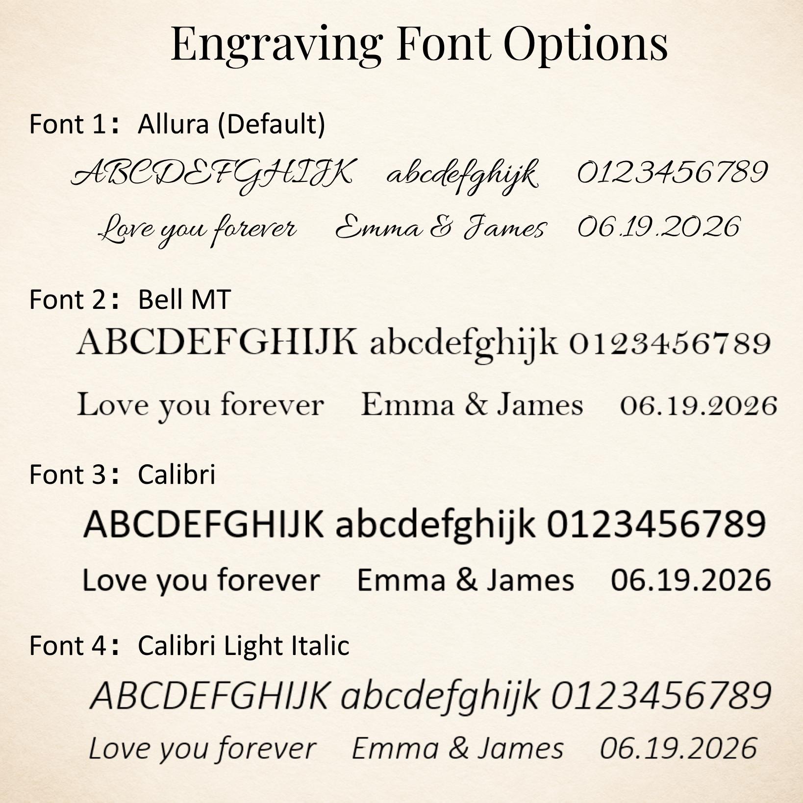 Custom Handwriting Engraved Tungsten Ring