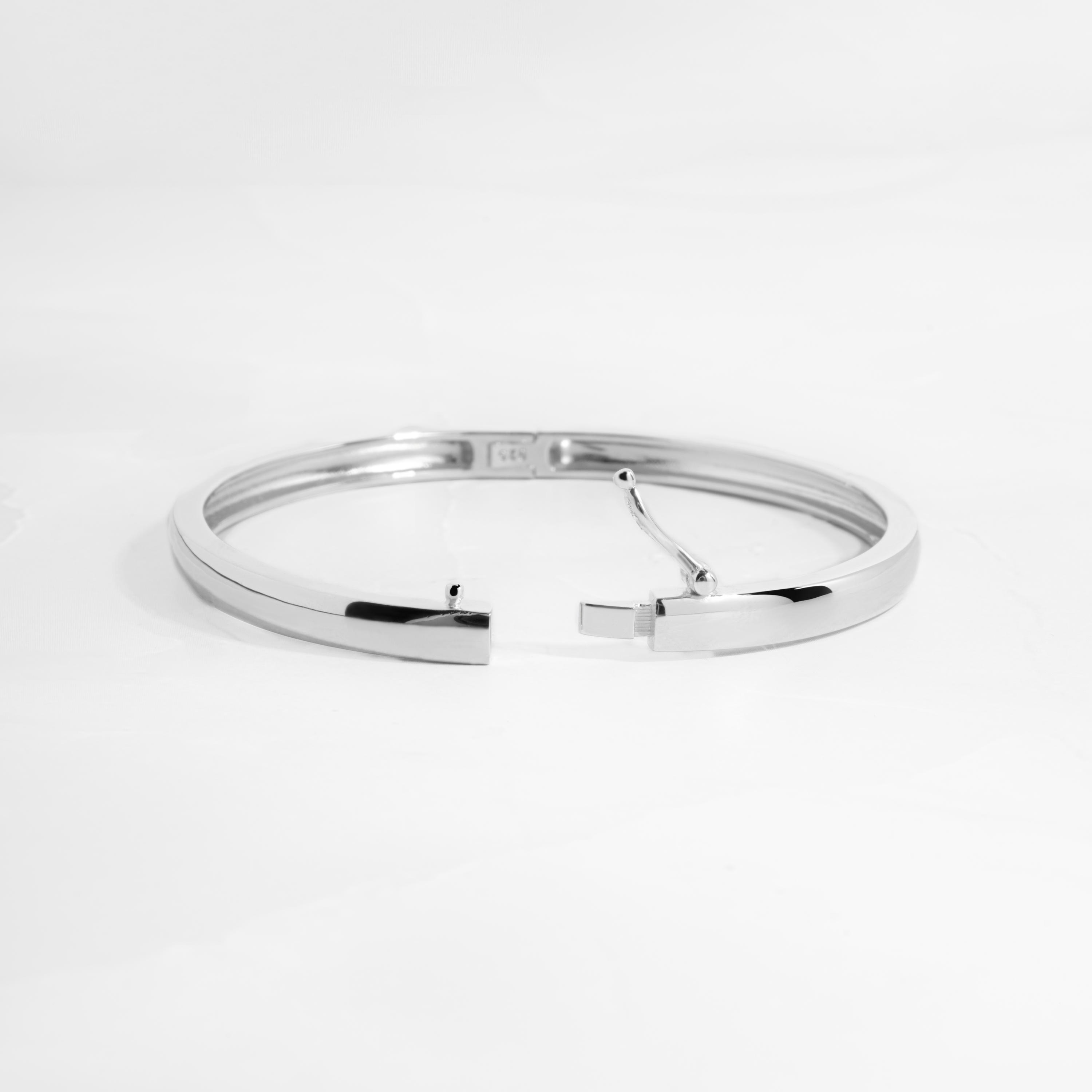 Gold Plated Bangle Bracelet with Thick 14K Finish