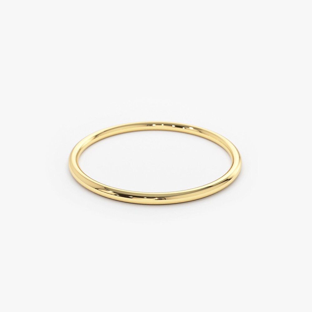 14K Solid Rose Gold 1.2mm Wedding Band