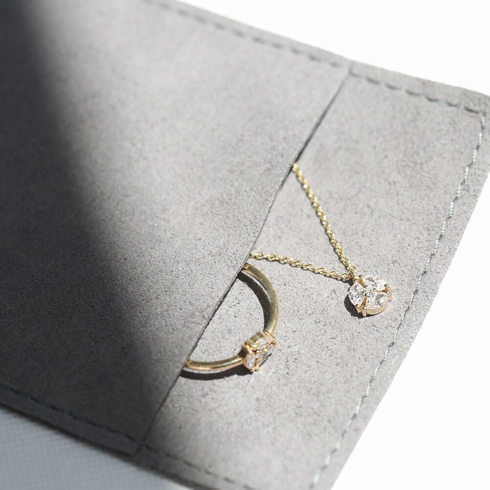 14K Gold Curb Link Chain Necklace with Bezel Set Solitaire Diamond