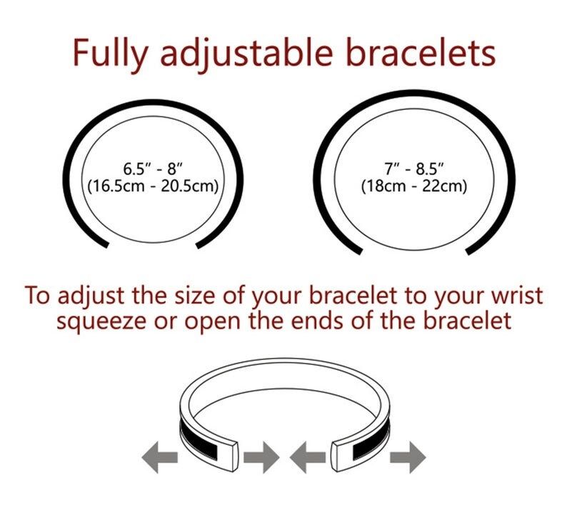Personalized Leather and Stainless Steel Couple Cuff Bracelet Set