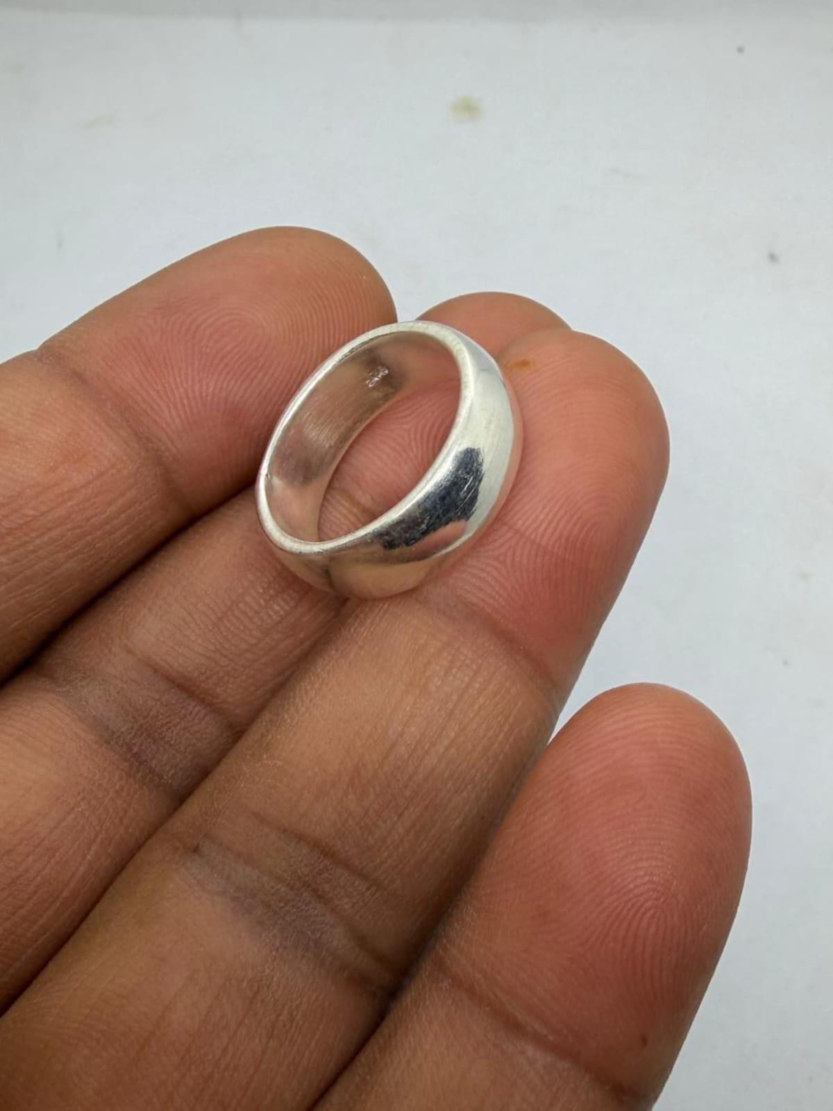 925 Sterling Silver Plain Band Ring for Women and Men