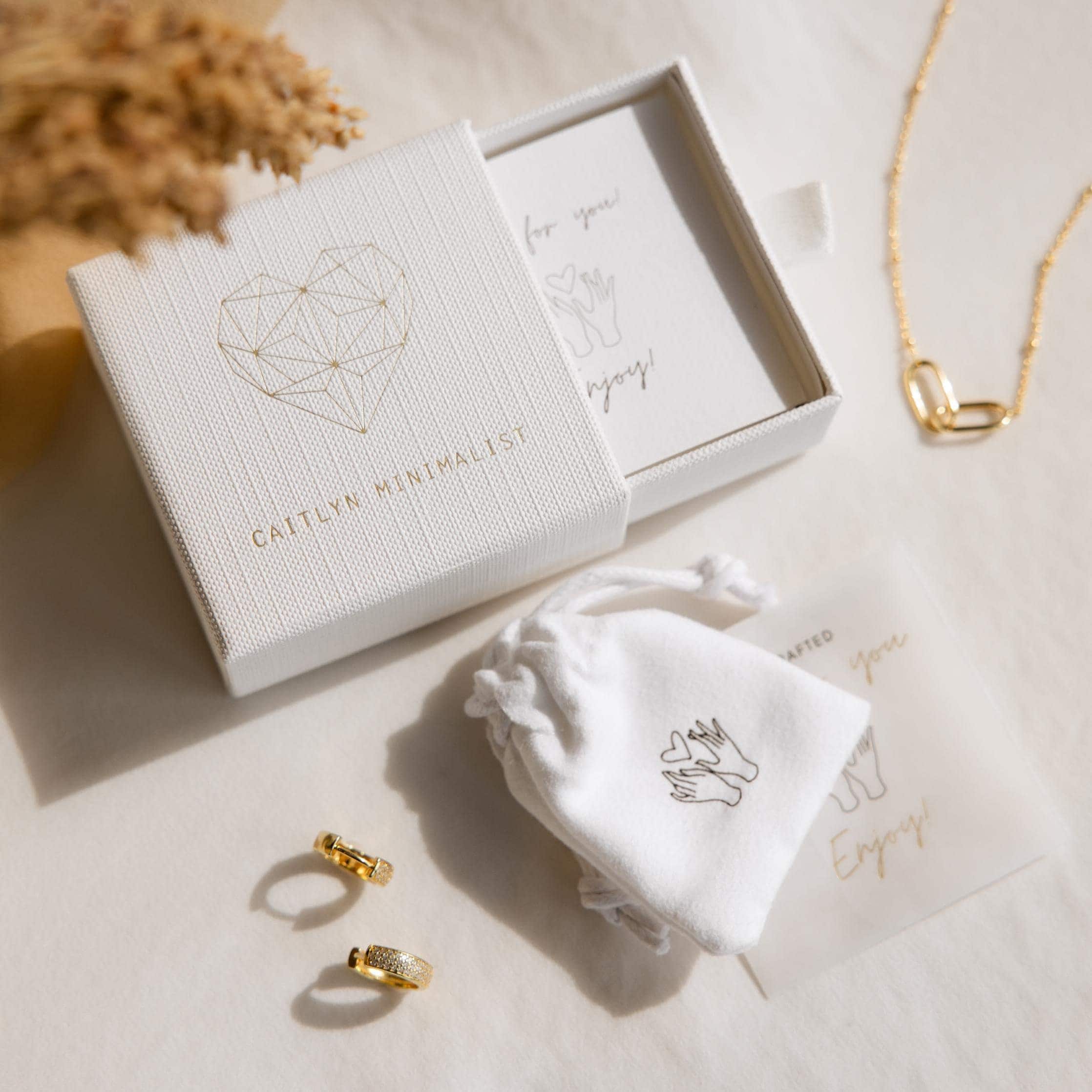 Birthstone Huggie Hoop Earrings in 18K Gold Finish and Sterling Silver