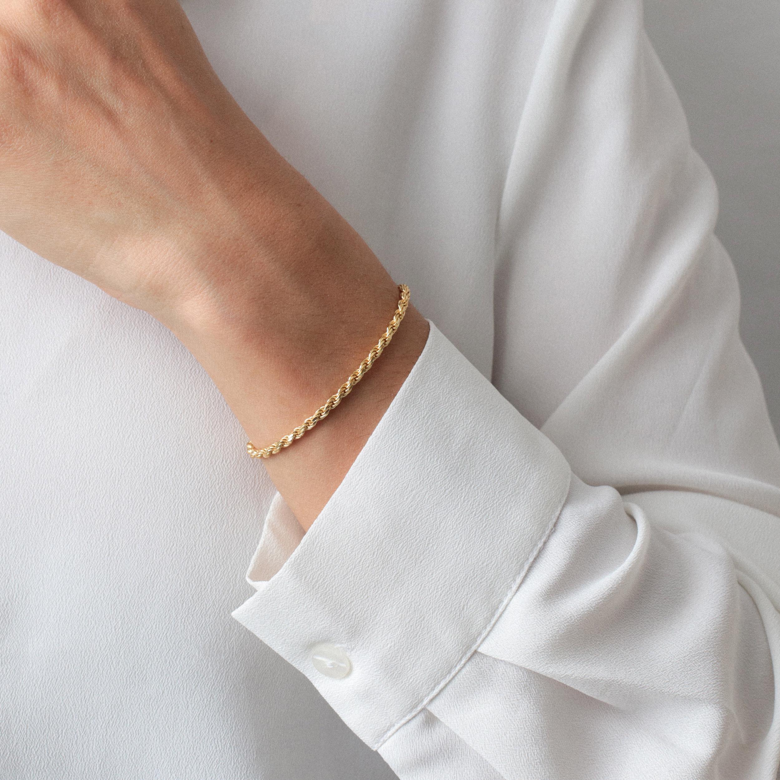 Dainty Sterling Silver Chain Bracelet with Optional Gold Plating
