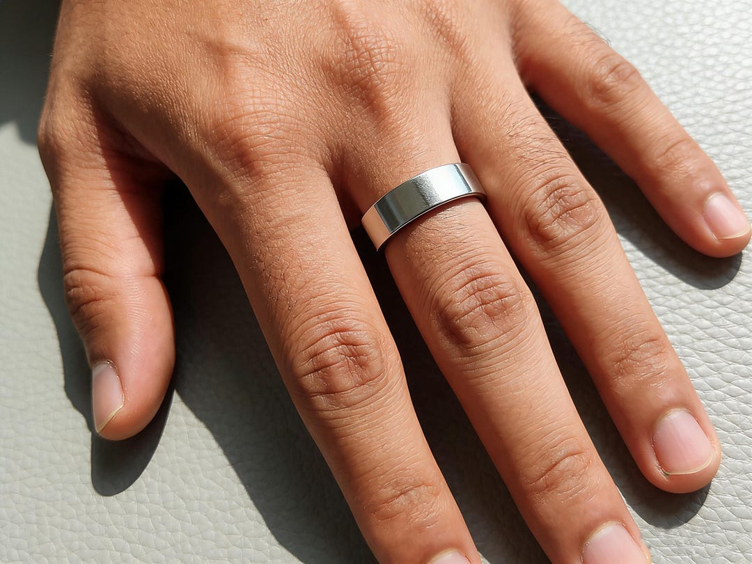 6mm Stainless Steel Band Ring for Men and Women