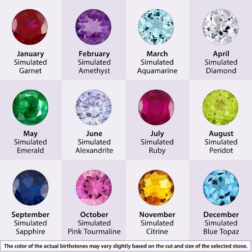 14K Heart Cluster Birthstone Ring with Diamond Accents