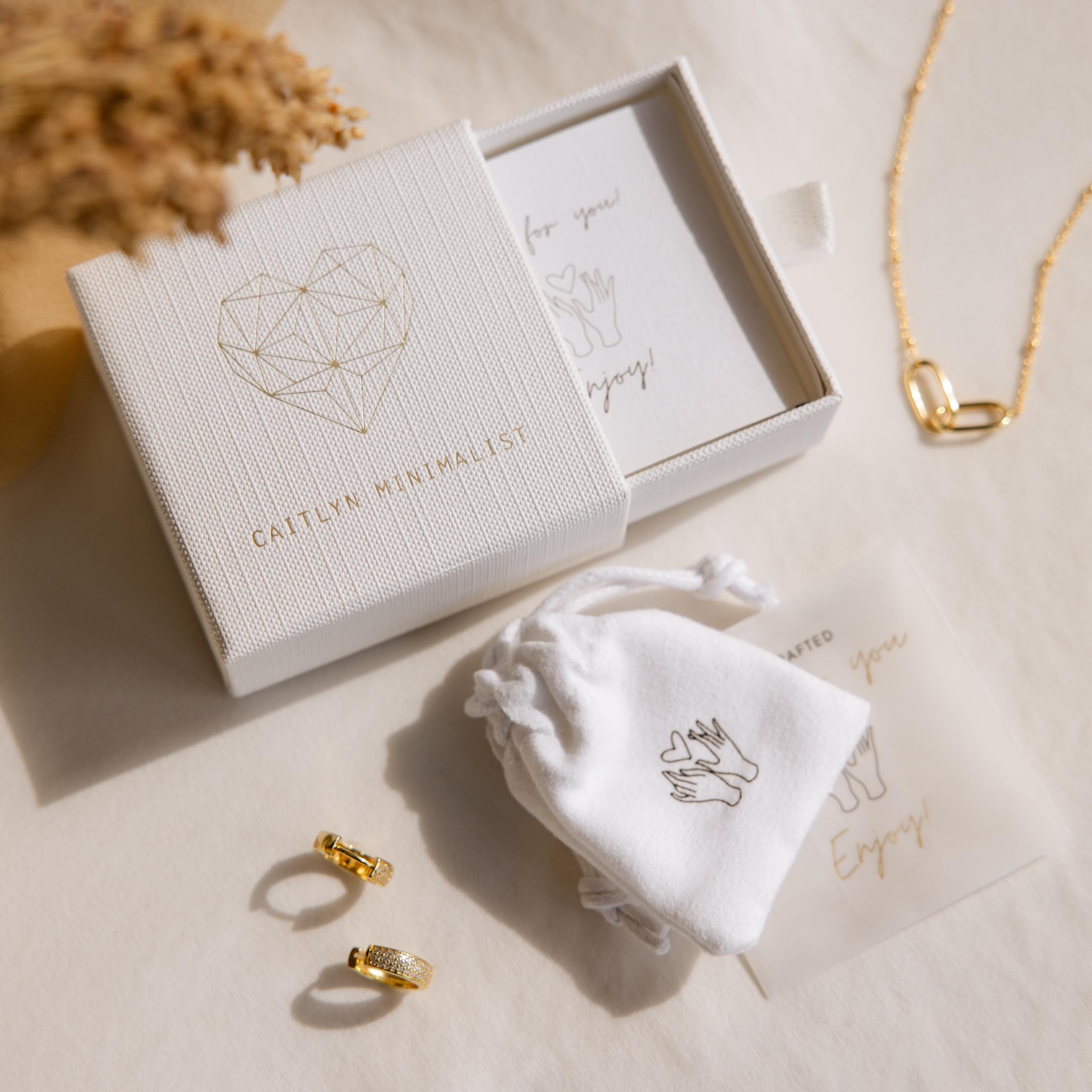 Custom Name Earrings in Sterling Silver with 18K Gold Finish