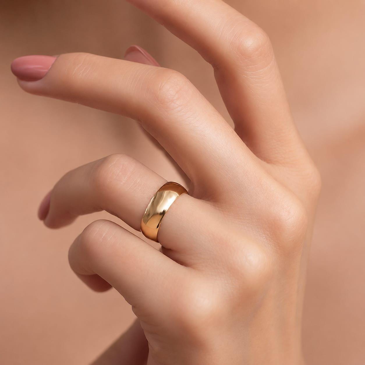 14K Gold Thin Wedding Bands in 1.5mm to 6mm Widths