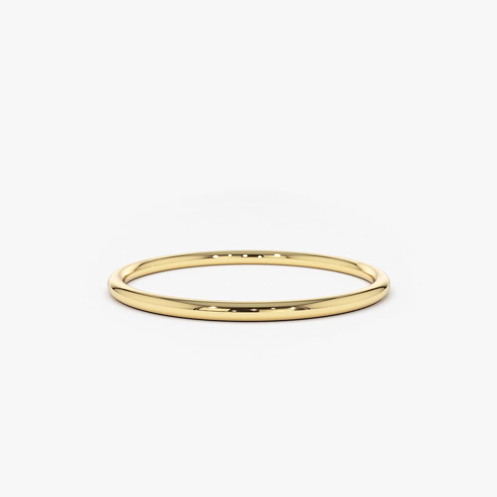 14K Solid Rose Gold 1.2mm Wedding Band