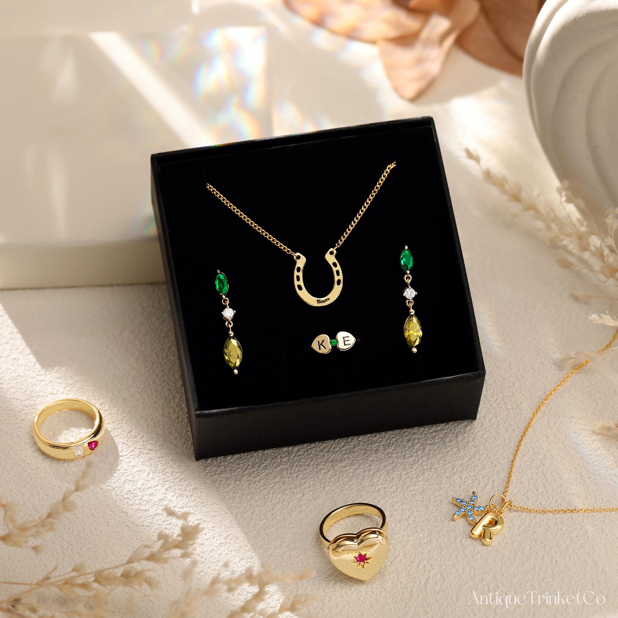 Personalized Double Initial Earrings with Two Letter Studs