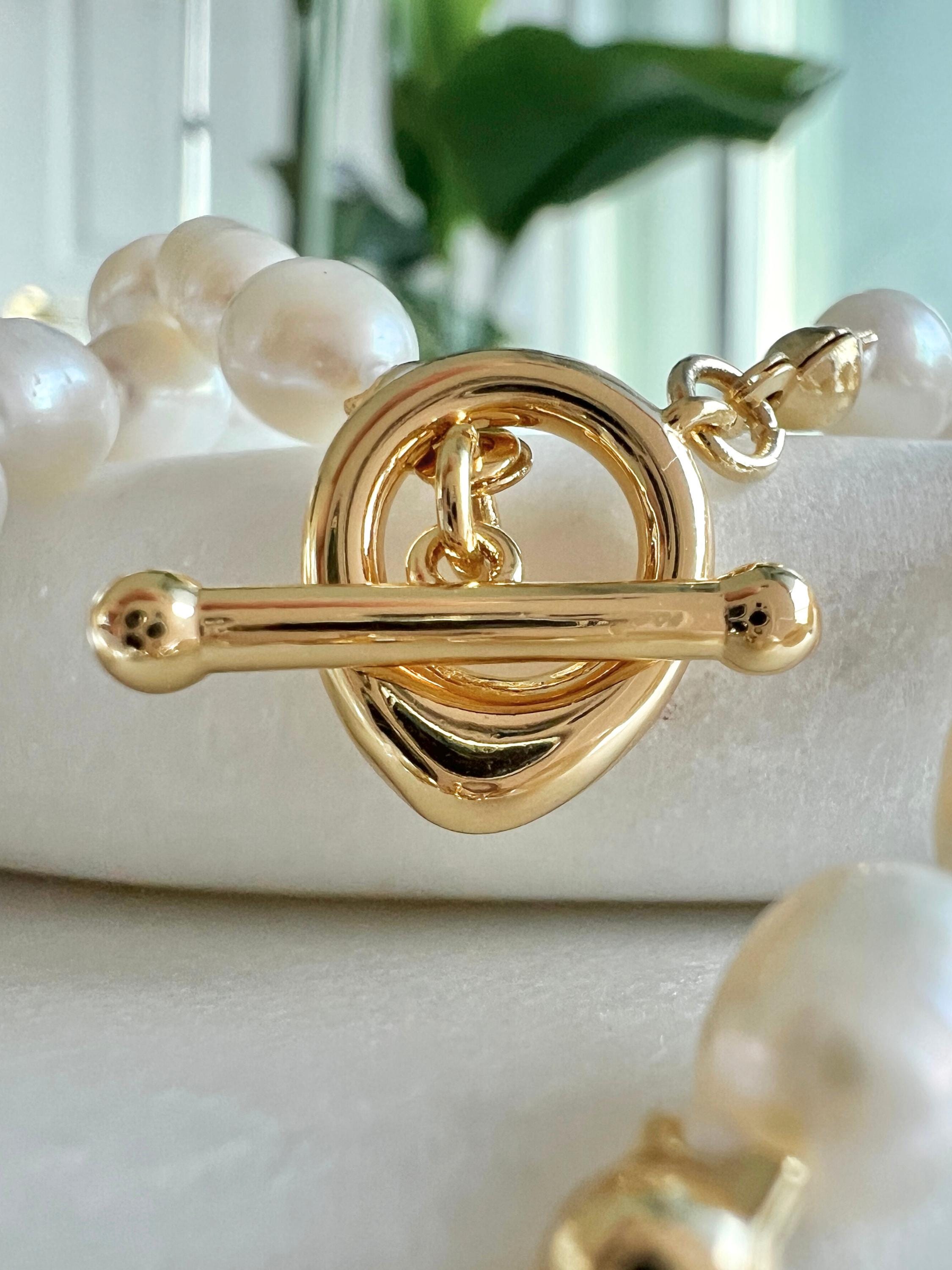 Hand-Knotted Freshwater Pearl Strand with Lobster or Toggle Clasp