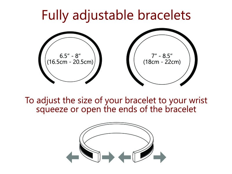 Custom Engraved Leather and Stainless Steel Couple Bracelet Set of 2