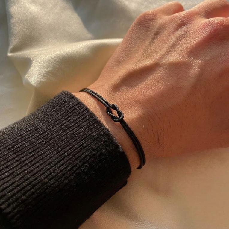 Love Knot Bracelet for Couples in Plated Stainless Steel