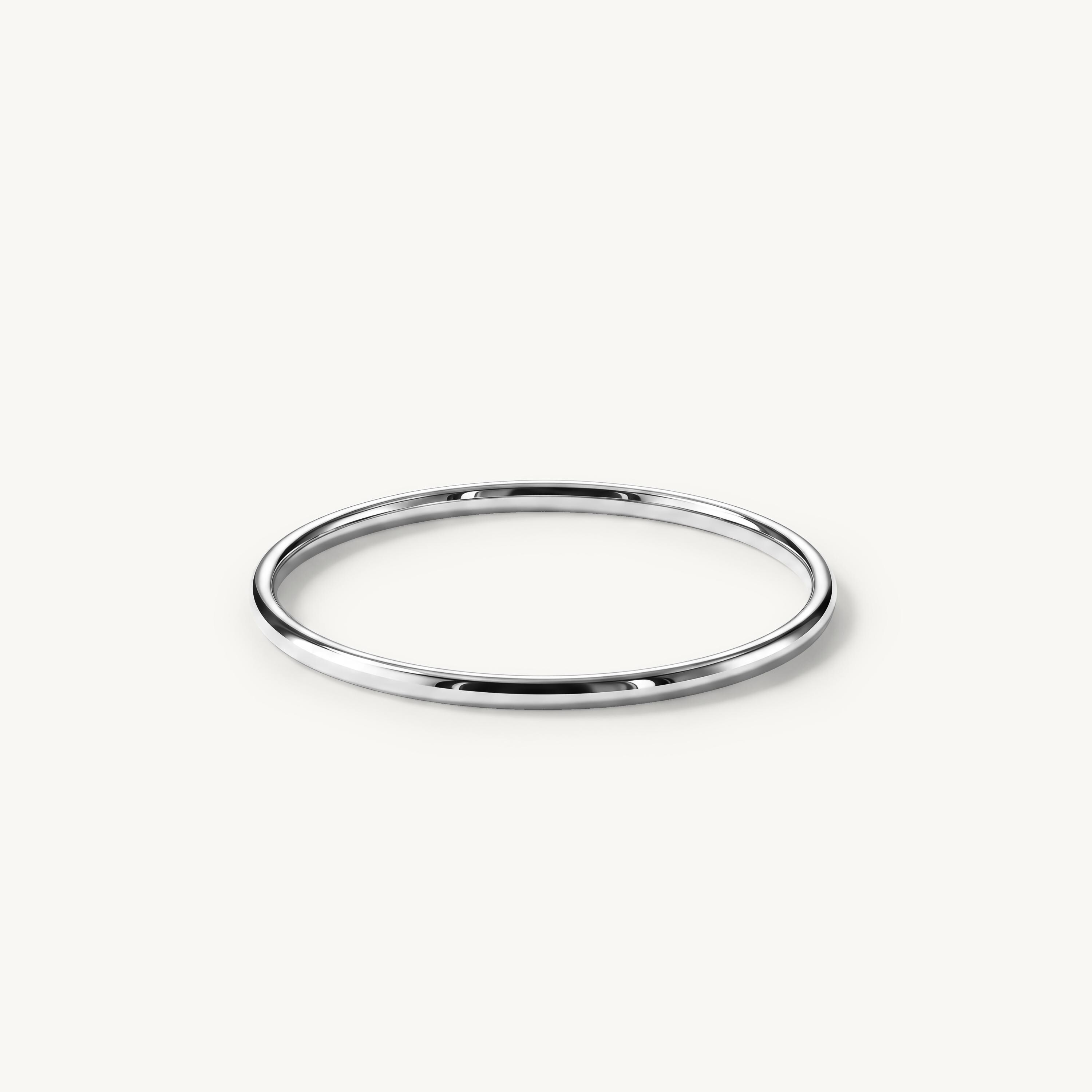 Solid Gold Thin Wedding Band, 1mm Dainty Stacking Ring