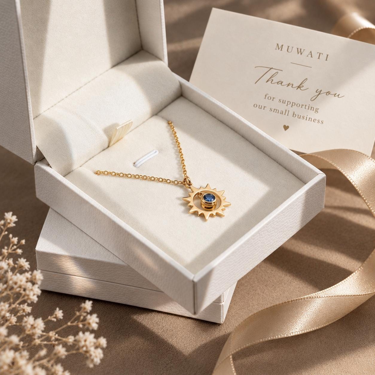 Personalized Name Necklace with Birth Flower Charm