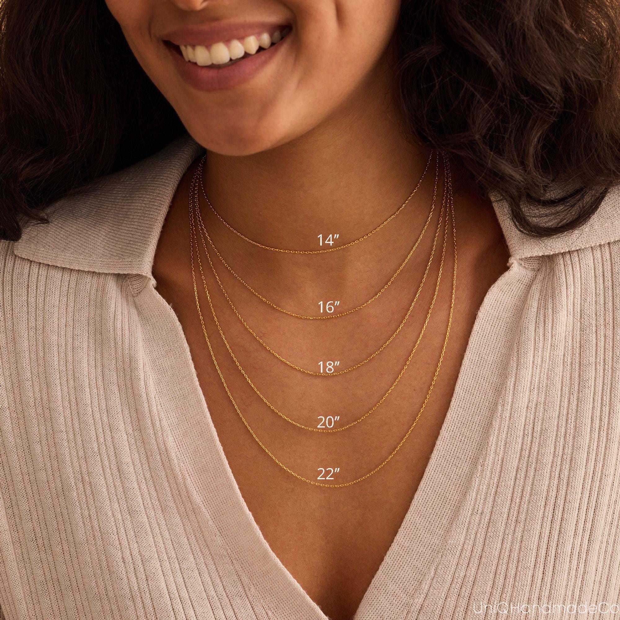 Personalized Photo Necklace in Solid Copper with Cable Chain