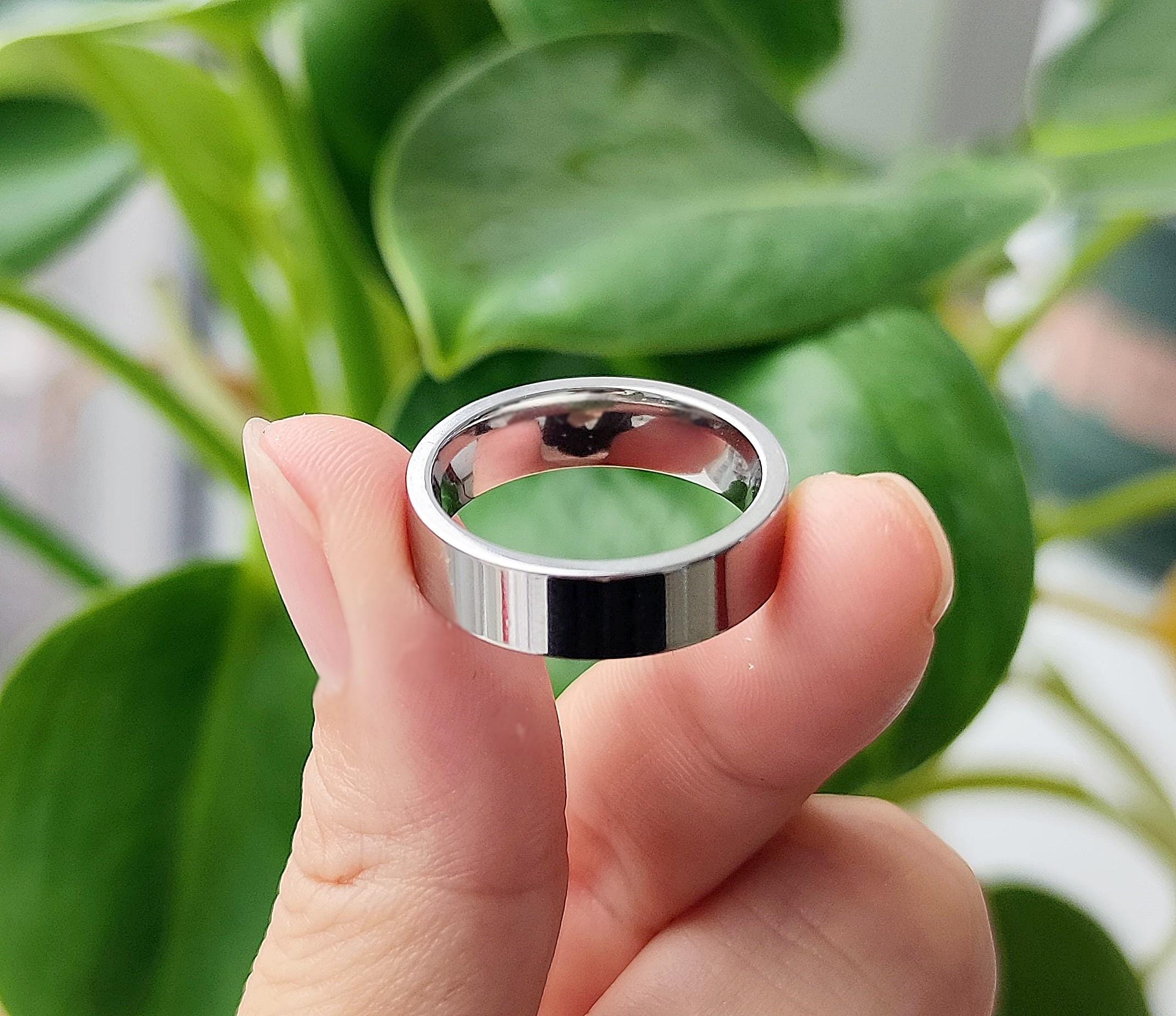6mm Stainless Steel Band Ring for Men and Women
