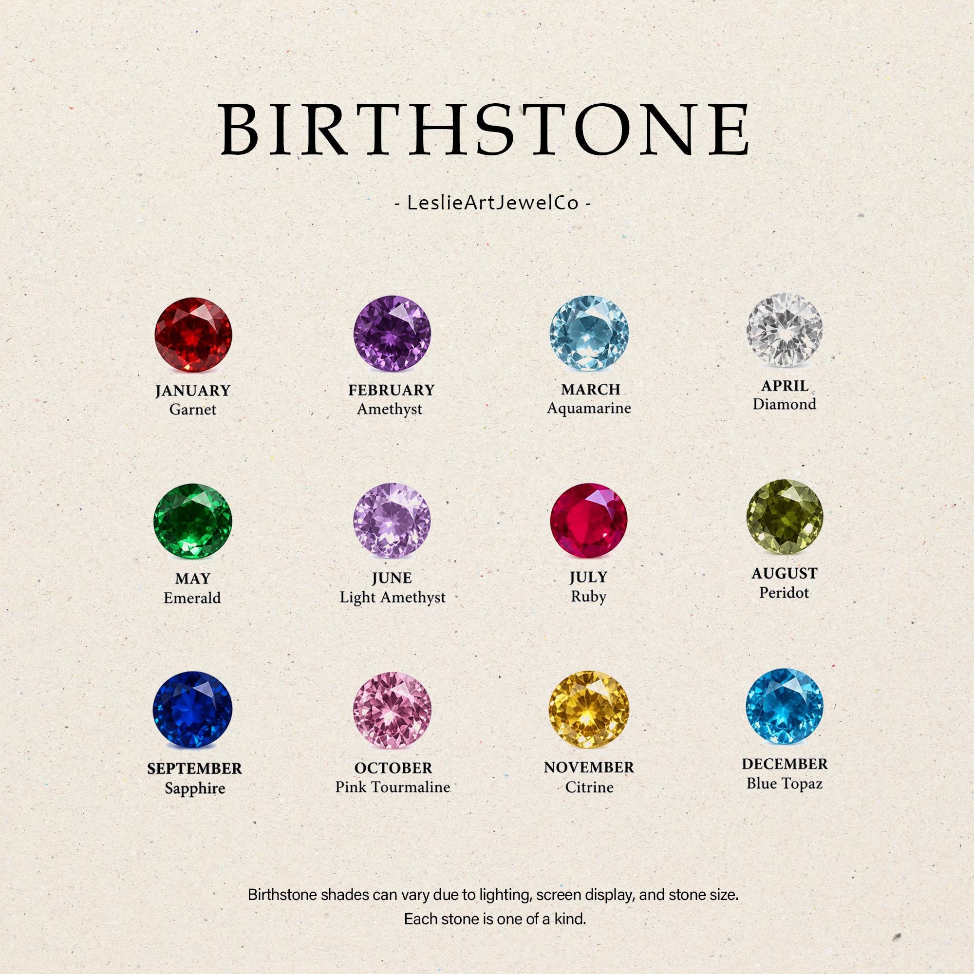 Memorial Projection Necklace with Birthstone and Picture