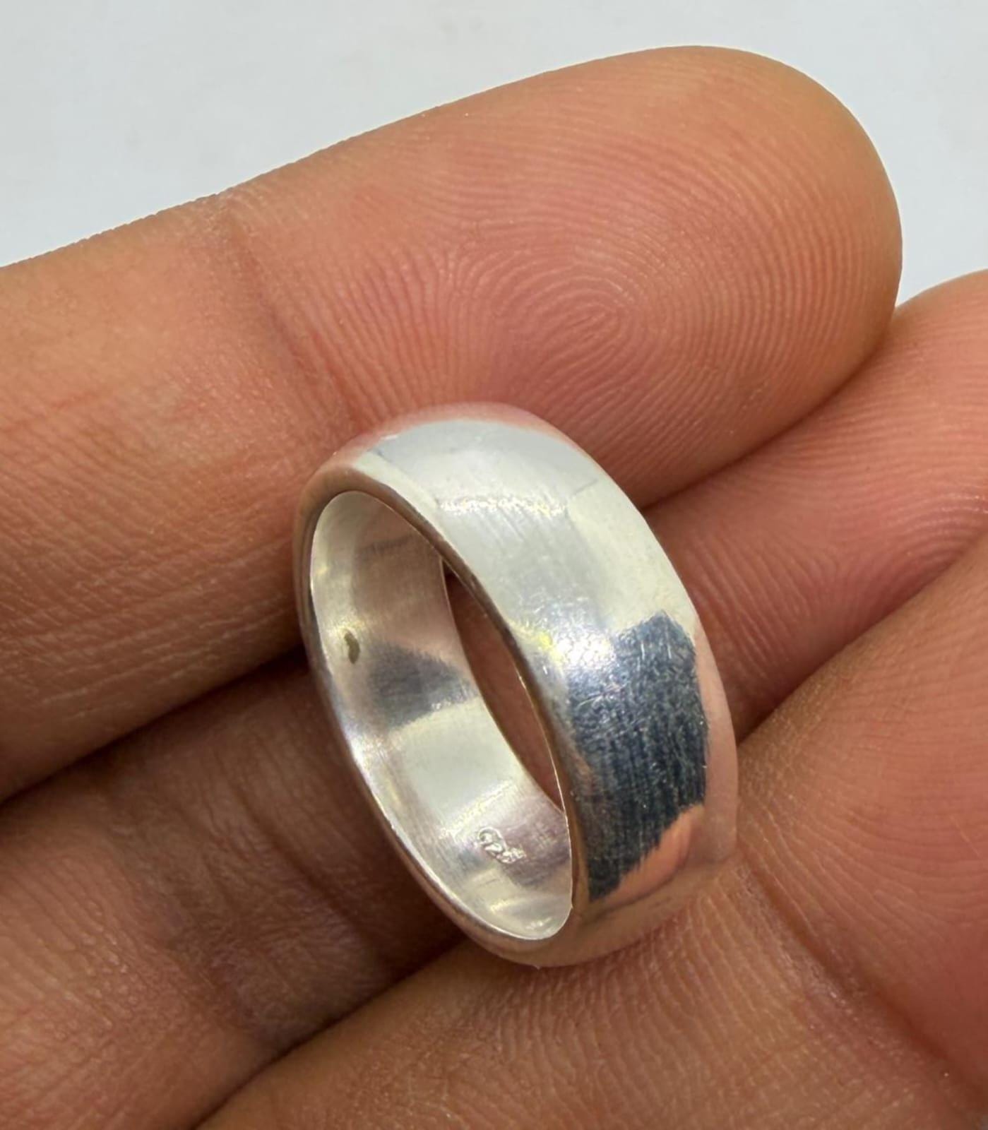 925 Sterling Silver Plain Band Ring for Women and Men