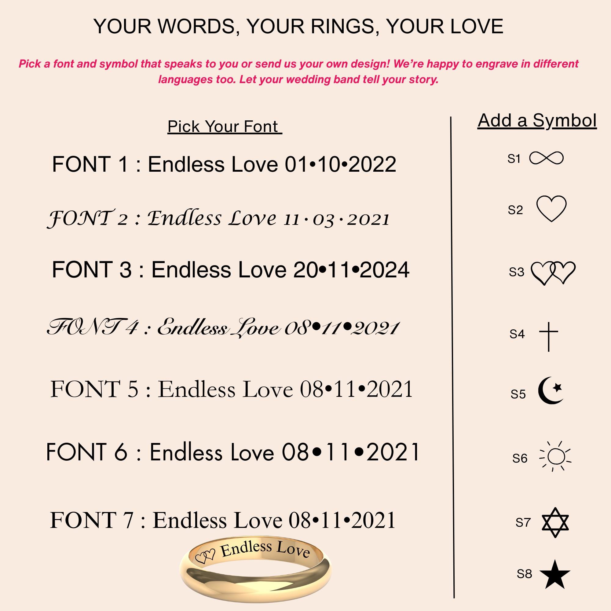 His and Hers Wedding Bands Set in 14K Yellow Gold Vermeil