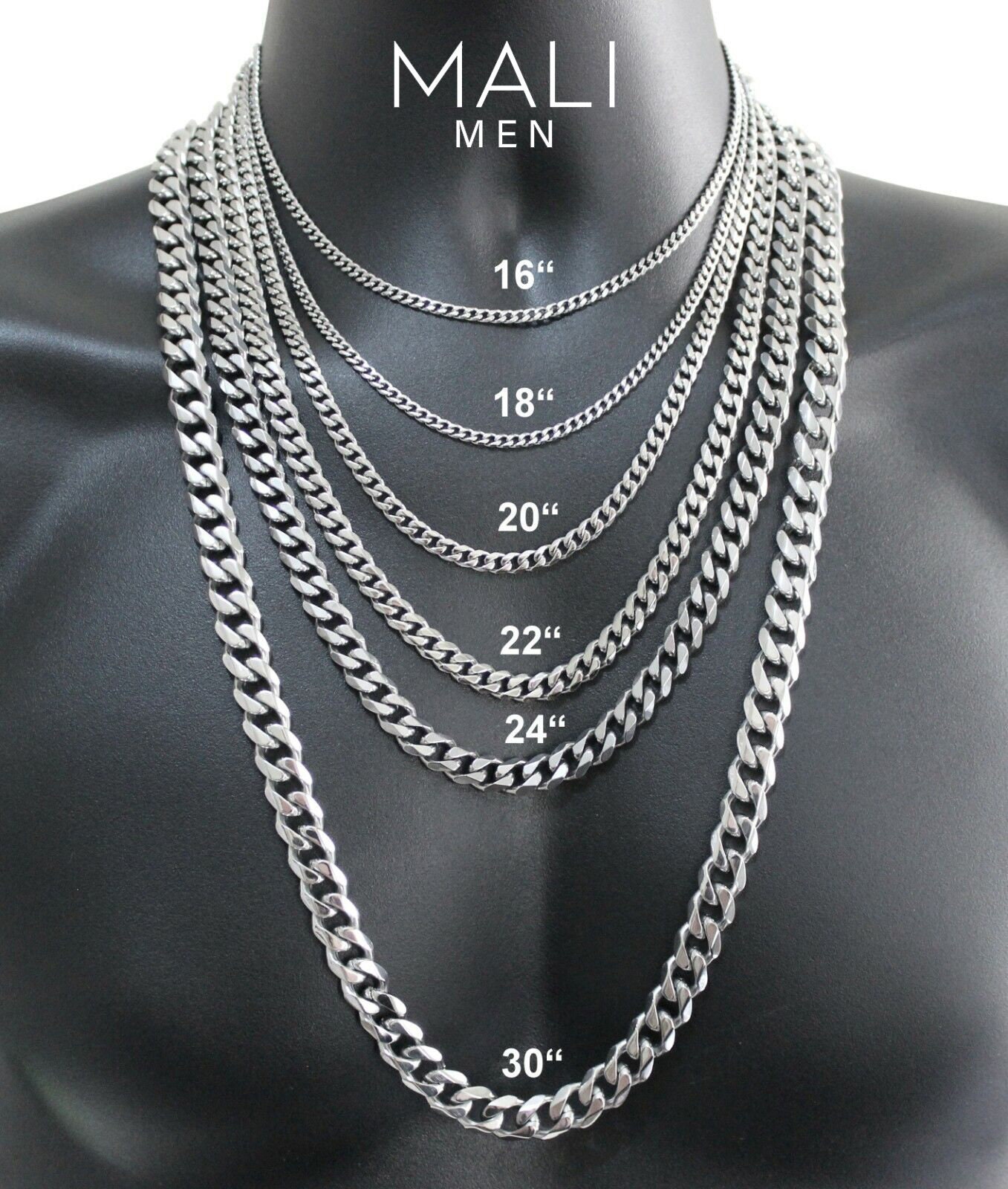 18K Gold Filled Men's Rope Chain Necklace in 3 mm Width