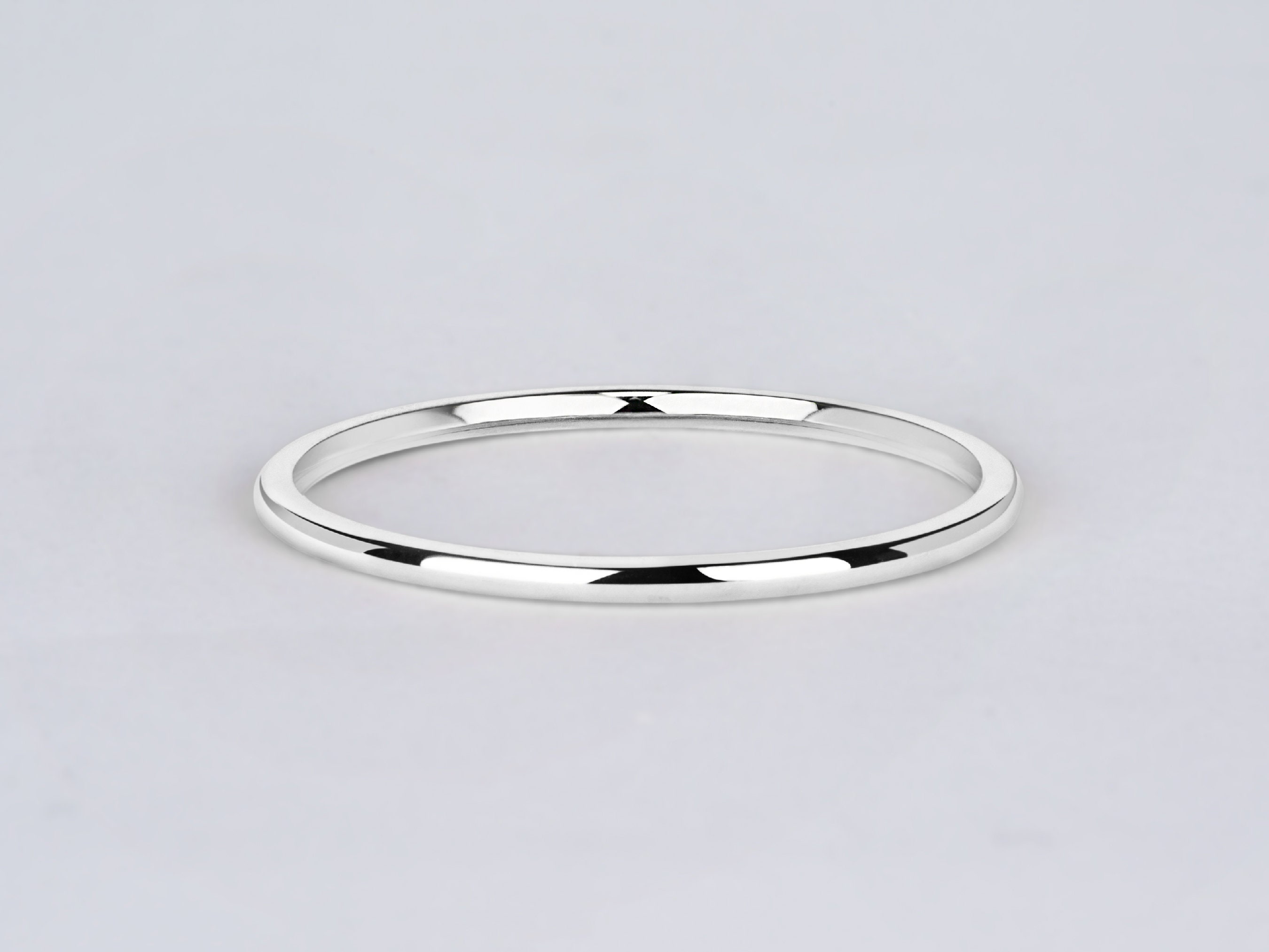 1mm Solid Gold Stacking Wedding Band