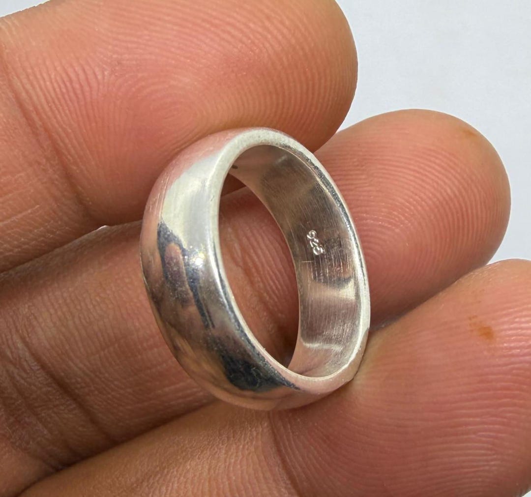 925 Sterling Silver Plain Band Ring for Women and Men